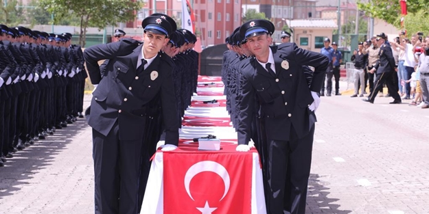 452 polis adayı için törenle mezun oldu!