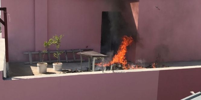 100 kilogram esrarı yaktılar ama kaçamadılar