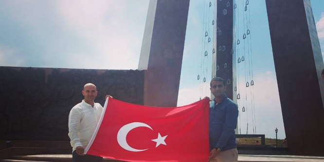 Ülkü Ocakları İl Başkanı Emrah Yılan Türkistan gezisinde