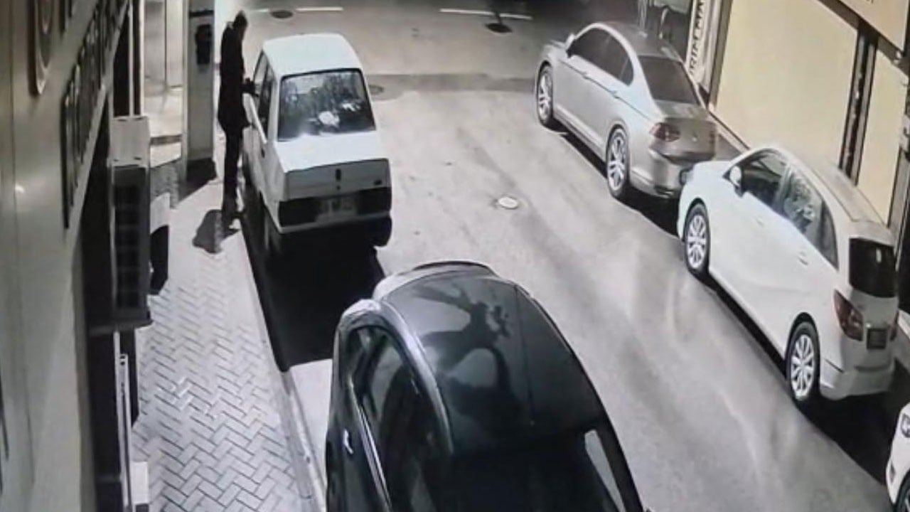 46 saniyede hırsızlık! Kameralar böyle yakaladı