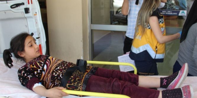 Motosikletin çarptığı Suriyeli yaralandı