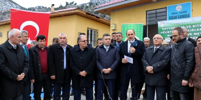 Aladağ’da kıl keçisi, ceviz ve elma fidanı dağıtıldı