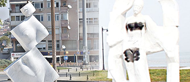 Heykele var, işçiye yok