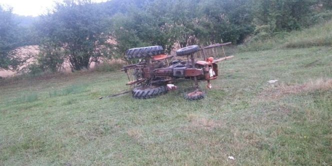 Traktör kazası: 1 ölü