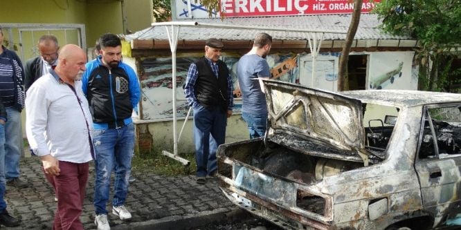 Balkondan atılan tüp bomba gibi patladı