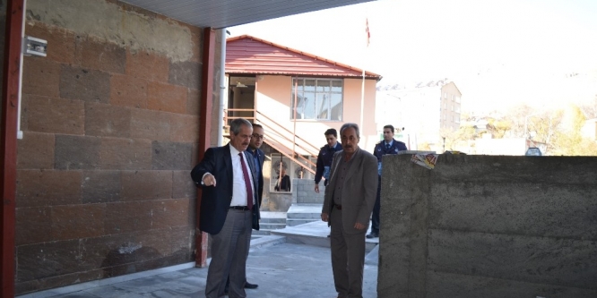 Merkez şerefiye camisinde çevre düzenlemesi