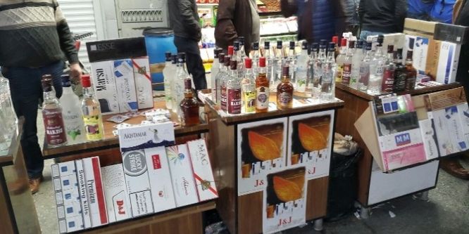 Bin 290 şişe sahte alkol ele geçirildi