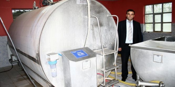 Süt birliğinden süt tankı ve jeneratör desteği