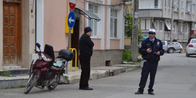 Bafra emniyetinden motosikletlere sıkı takip