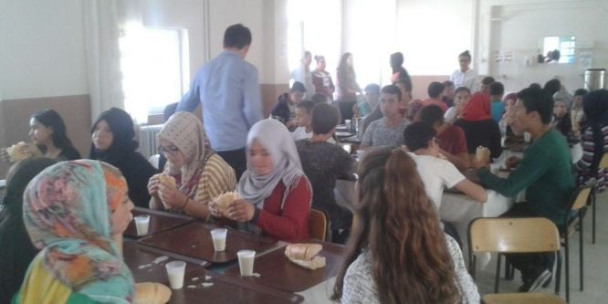 Ortaokul öğrencilerine okul tanıtımı