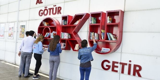 Mersin’de ’Al götür, oku getir’ projesi