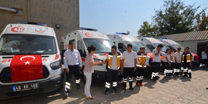 Kahramanmaraş’ta 5 ambulans göreve başladı