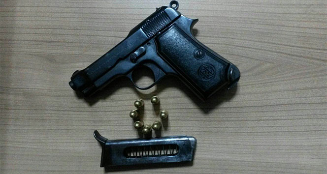 5 Adet tabanca bulunan zanlı tutuklandı