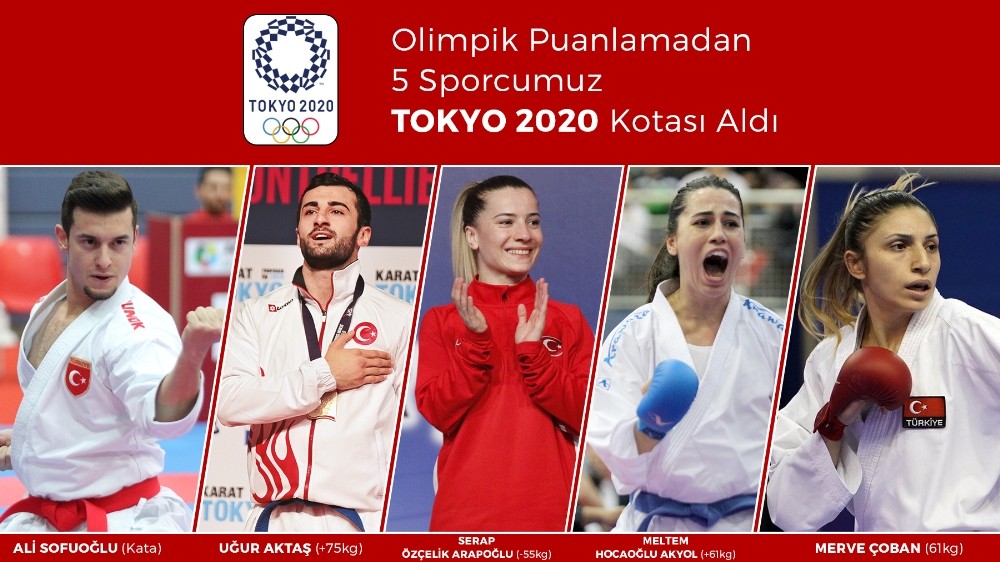 5 milli karateci, olimpik puanlama ile Tokyo kotası aldı 