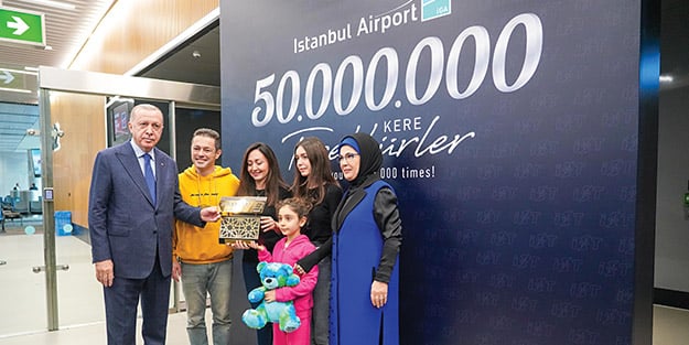 50 milyon yolcu ağırladı