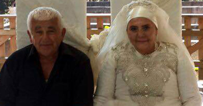 50 yıllık evliler, 70 yaşında düğün yaptılar