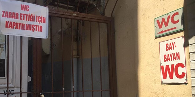 50 yıllık umumi tuvalet iflas etti, esnaf zor durumda kaldı