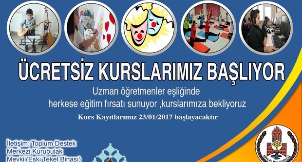 Yeni kurslar açılacak