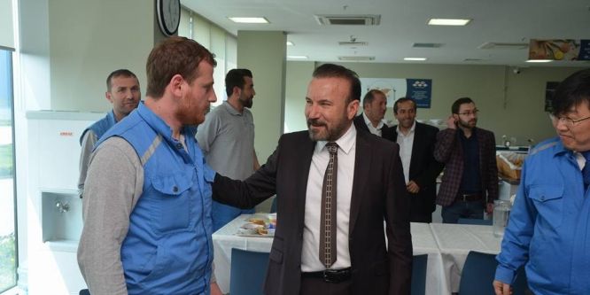 Başkan Doğan, fabrika çalışanları ile buluştu