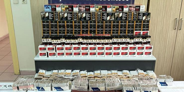 52 binden fazla makaron ele geçirildi