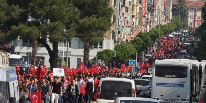 Aydın’da binler 57. Alay şehitleri için yürüdü