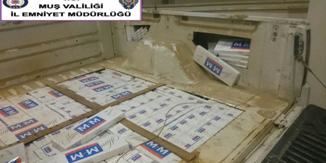 Muş’ta kaçak sigara operasyonu