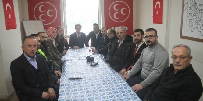 MHP Rize Merkez İlçe Başkanı Kaya basın mensuplarıyla bir araya geldi