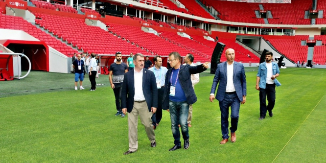 Köktaş, olimpiyat salonları hakkında bilgi aldı