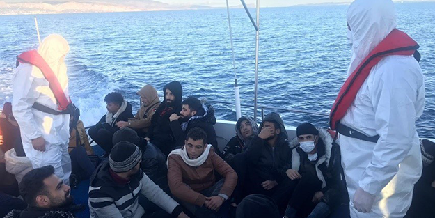55 göçmen kurtarıldı