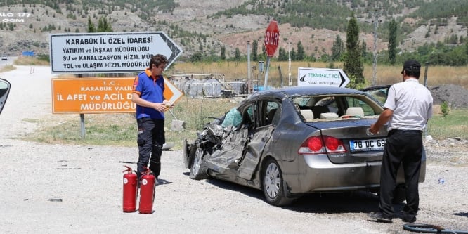 Karabük’te trafik kazası: 3 yaralı