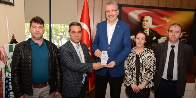 Eğitim kurumlarından belediyeye teşekkür ziyareti