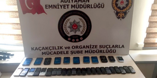 Adıyaman’da kaçak cep telefonu ele geçirildi