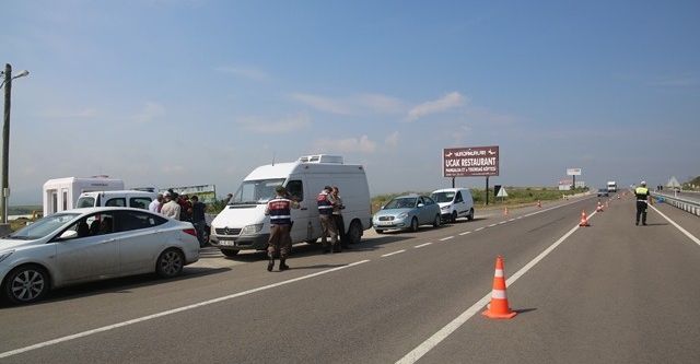 1 günde 266 araca 115 bin TL ceza kesildi
