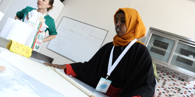 Yabancı öğrenciler Türk mutfağını öğrendi