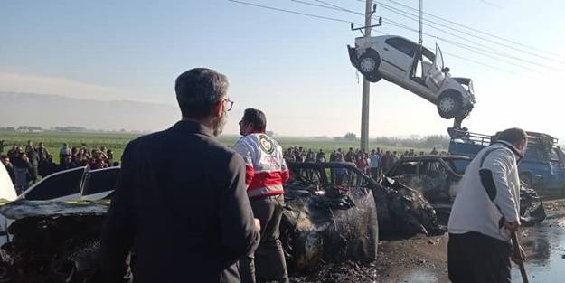 59 araç karıştı! İran'da büyük kaza