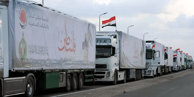 59 tır daha Gazze'ye ulaştı