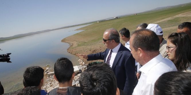 Mogan sel kapanı alanına 1000 fidan dikildi