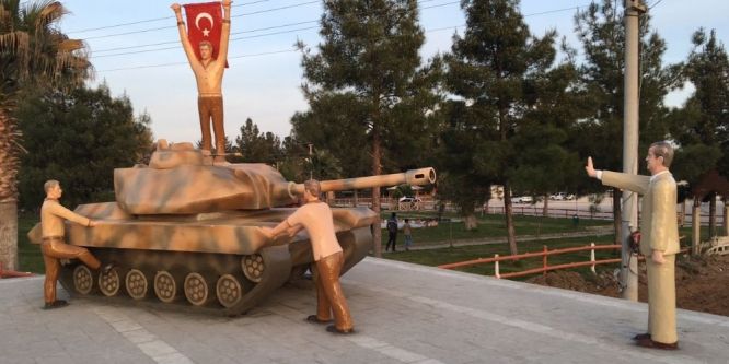 Harran’a 15 Temmuz anıtı dikildi