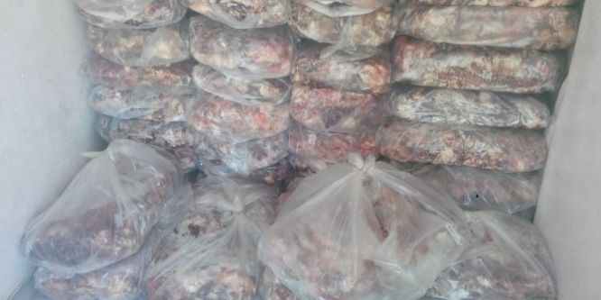 1,5 ton kaçak et ele geçirildi