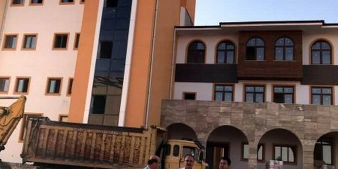 İmam Hatip Lisesi inşaatında sona gelindi