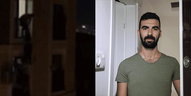5’inci kattan atlamak isteyen kadını, alt kattaki genç kurtardı