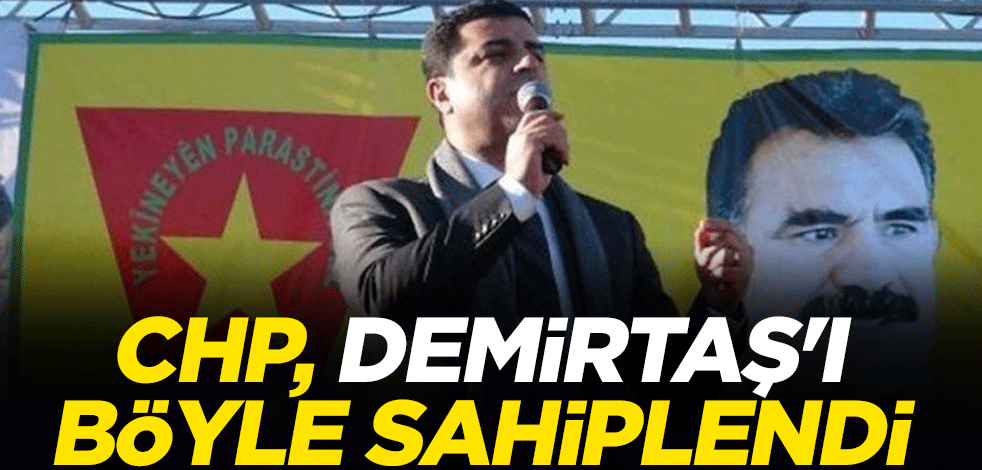 CHP, Demirtaş'ı böyle sahiplendi