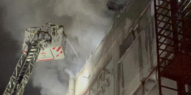 6 katlı iş yerinde yangın