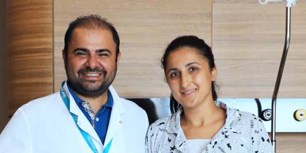 6 santimlik miyomdan kapalı ameliyatla kurtuldu