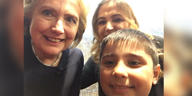 Türk Muhammed'in Clinton'a sorusu salona damga vurdu