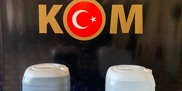 60 litre sahte alkol ele geçirildi