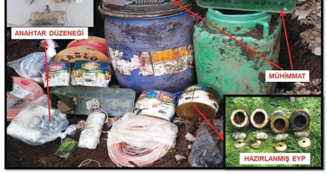 600 kilo el yapımı bomba ele geçirildi