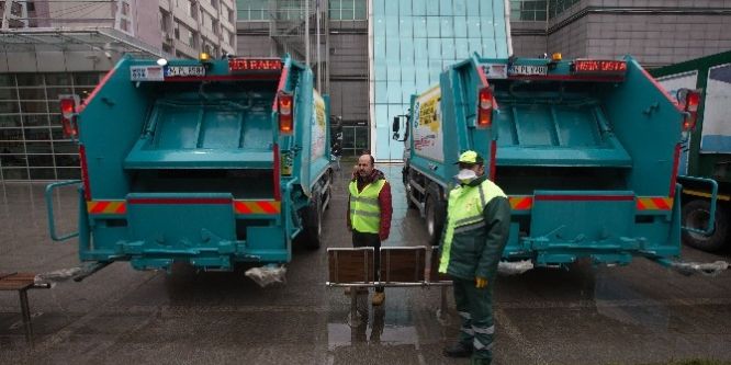 İlçe temizliği için 15 yeni araç alındı