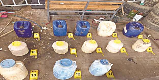 613 kilogram patlayıcı ele geçirildi