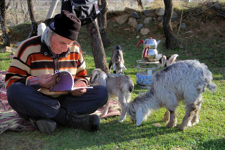 63 yaşındaki 'Üniversiteli çoban'ın okuma azmi